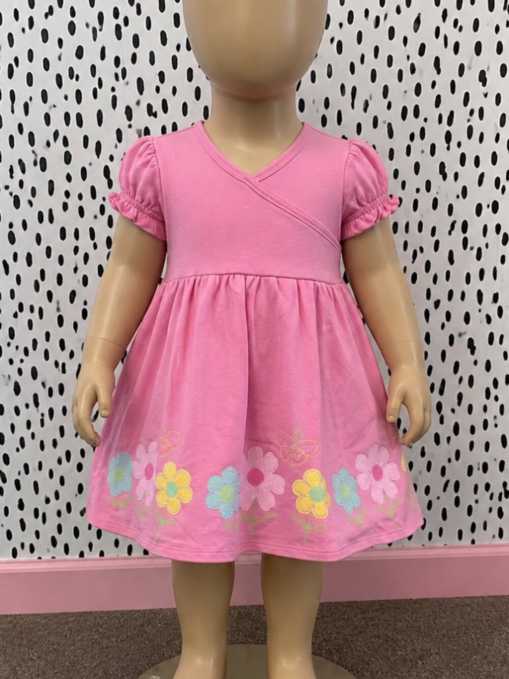 Circo Y2K Vintage pink Floral dress and bloomers Girls Size 24 Months